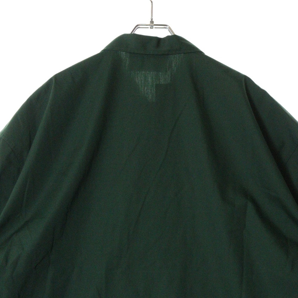 PRADA(プラダ) Zip Shirt テクニカルコットン ジップアップ半袖シャツ グリーン SG781 S000 1480