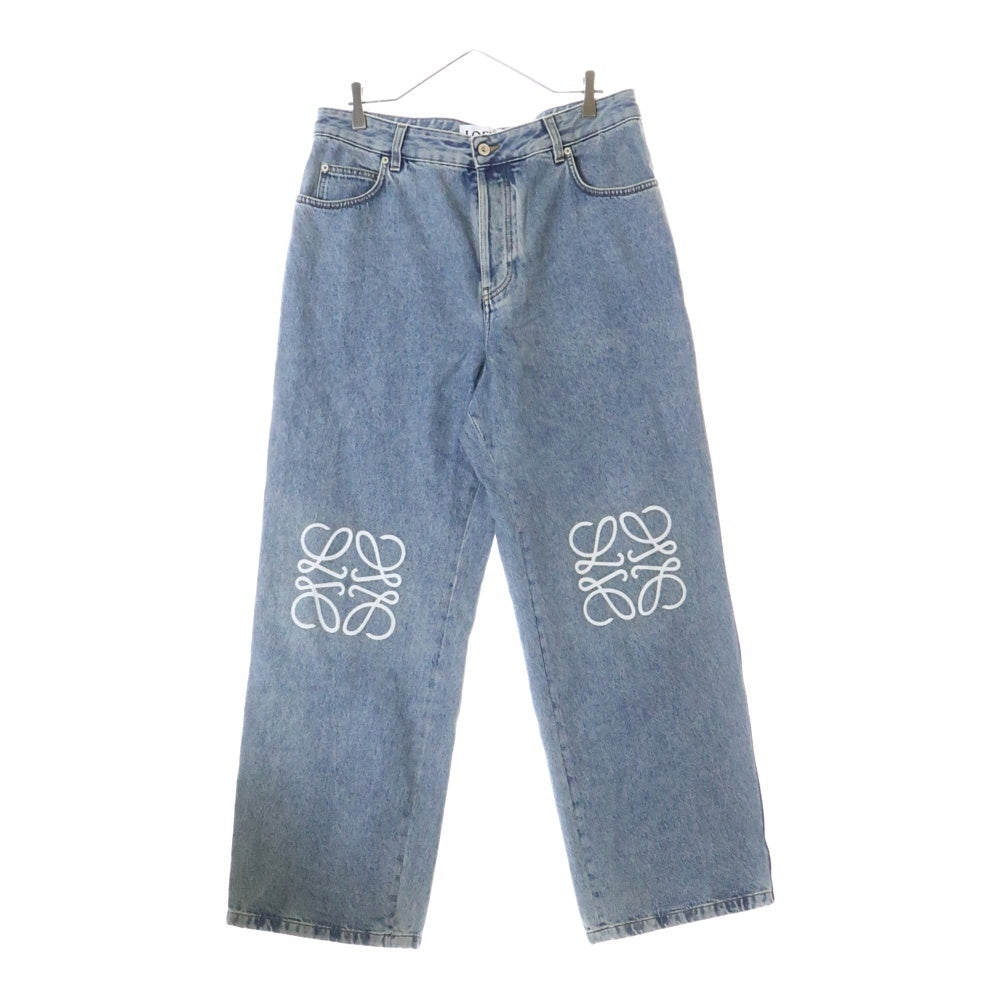 LOEWE(ロエベ) Anagram Baggy Jean アナグラム刺繍 バギージーンズ デニムパンツ インディゴ H526Y11W60