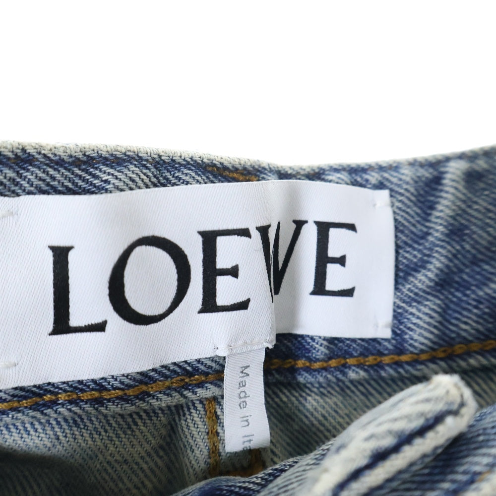 LOEWE(ロエベ) Anagram Baggy Jean アナグラム刺繍 バギージーンズ デニムパンツ インディゴ H526Y11W60