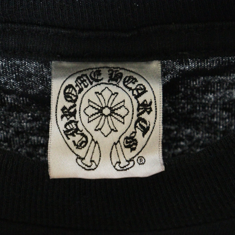 CHROME HEARTS(クロムハーツ) OLD CH T-SHRT オールド バックホースシュー袖スタープリント長袖カットソー ブラック