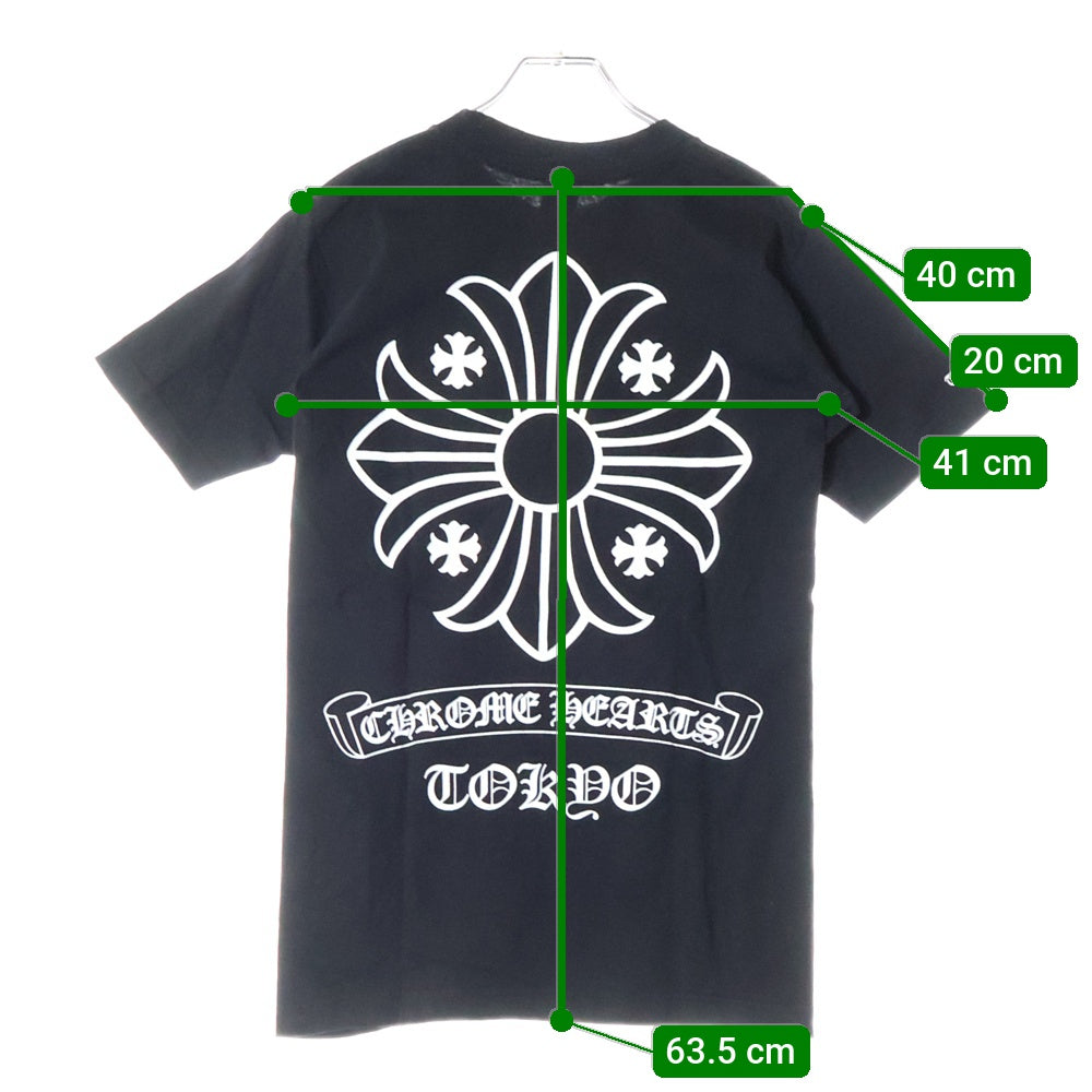 CHROME HEARTS(クロムハーツ) CH PLUS TOKYO TEE オールド CHプラスプリント 東京 半袖Tシャツ カットソー ブラック