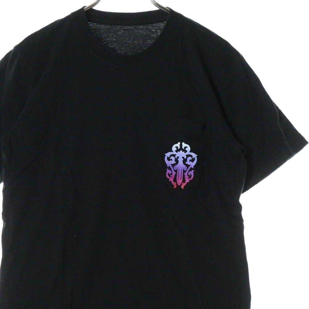 CHROME HEARTS(クロムハーツ) multi horse dagger tee ダガー グラデーション ホースシュープリント 半袖Tシャツカットソー ブラック/マルチ
