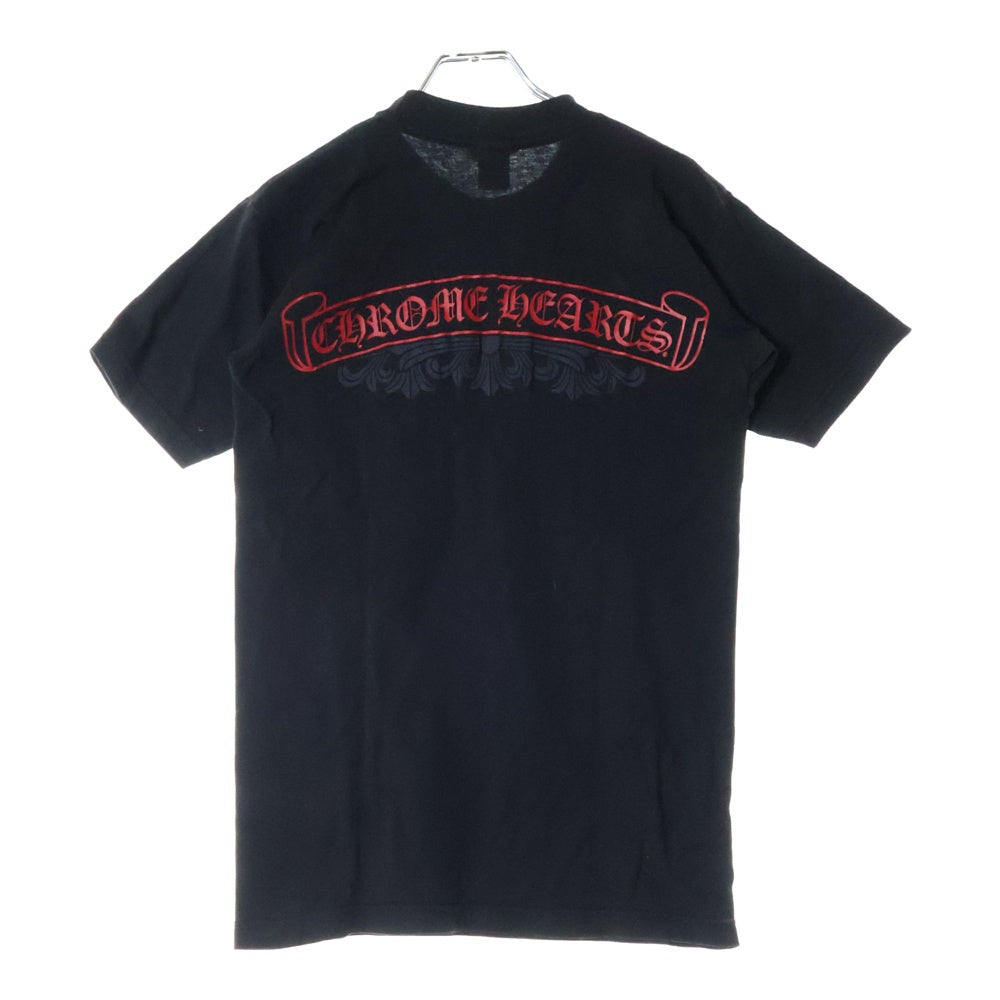 CHROME HEARTS(クロムハーツ) OLD Scroll Label Star オールド バックスクロールラベル 半袖Tシャツ カットソー ブラック