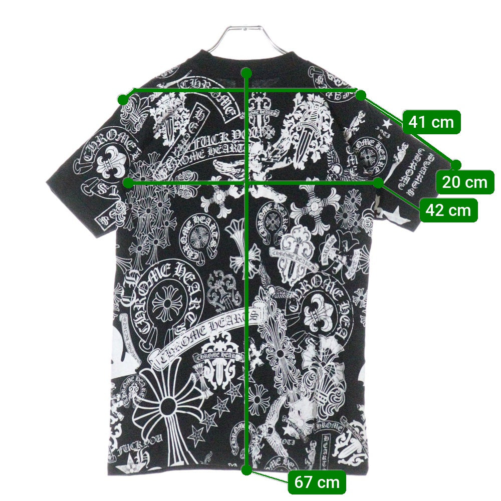 CHROME HEARTS(クロムハーツ) MULTI LOGO TEE マルチロゴ 半袖Tシャツ カットソー ブラック