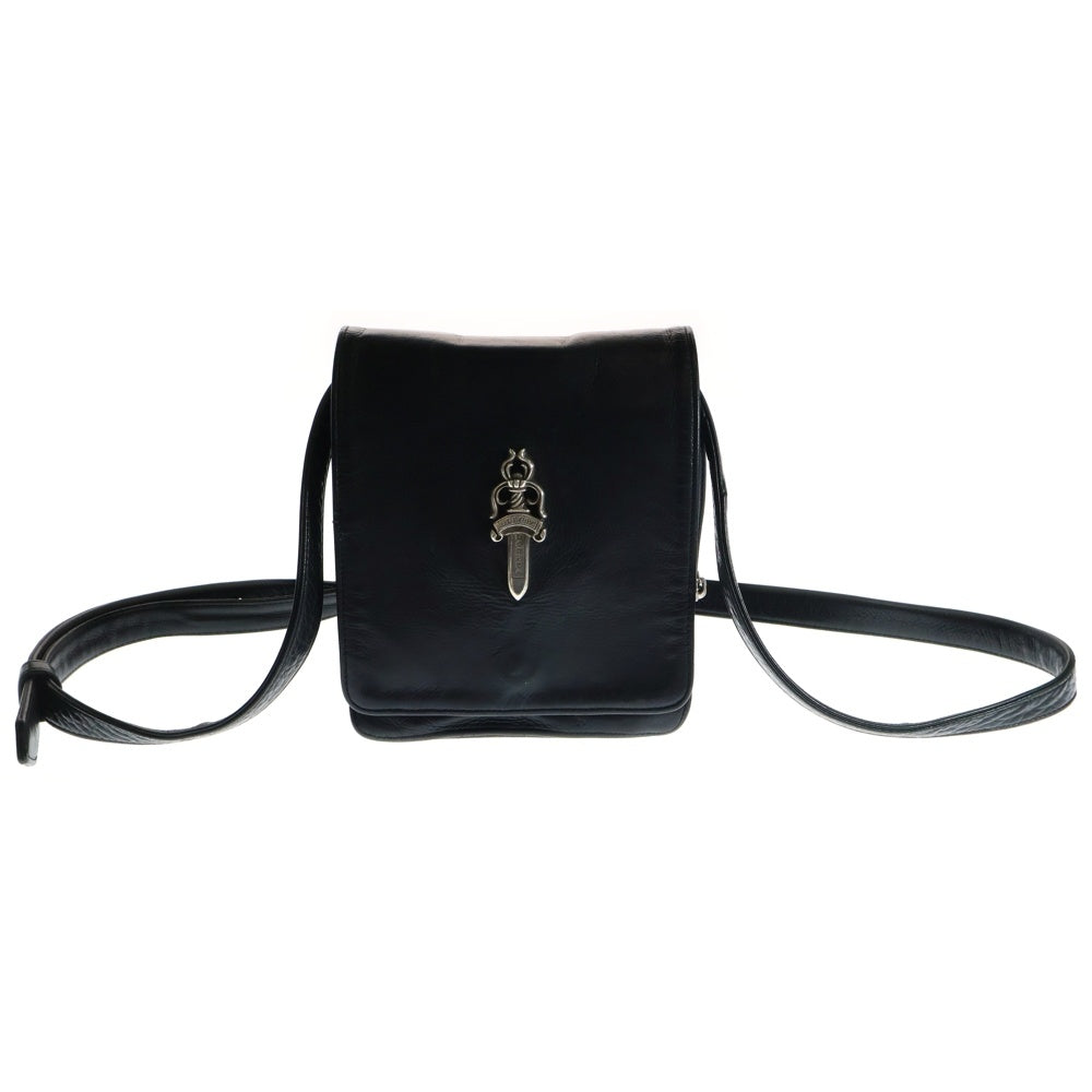 CHROME HEARTS(クロムハーツ) MILO ラージダガー メールショルダーバッグ レザーバッグ ブラック
