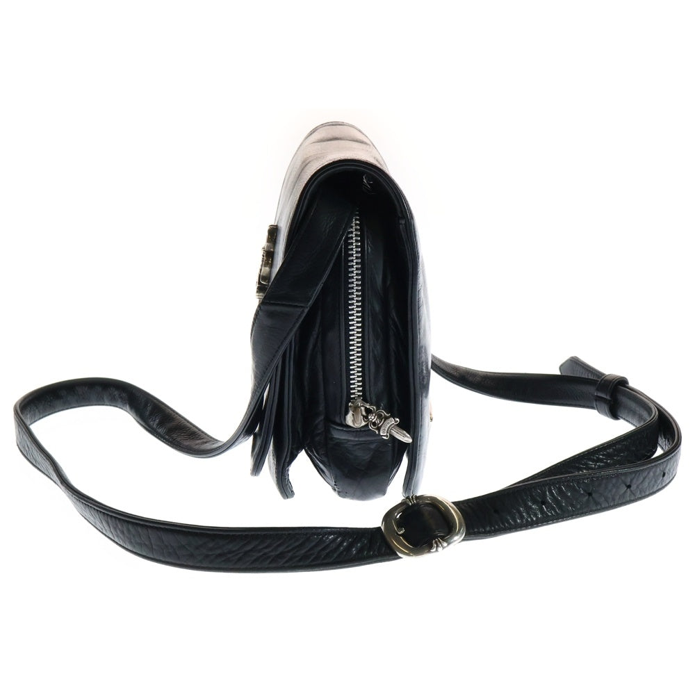 CHROME HEARTS(クロムハーツ) MILO ラージダガー メールショルダーバッグ レザーバッグ ブラック