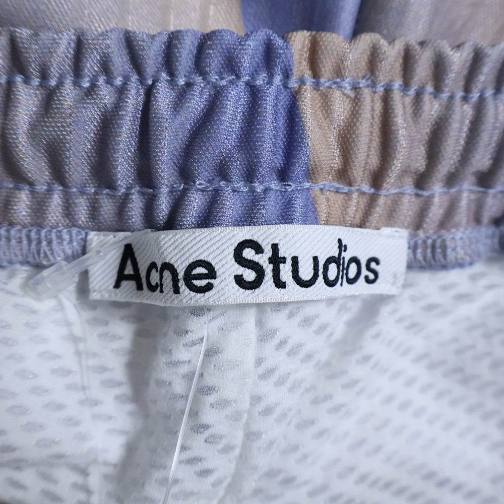 Acne Studios(アクネ ストゥディオズ) ロゴ刺繍 サイドボタン ルーズパンツ マルチ BK0563