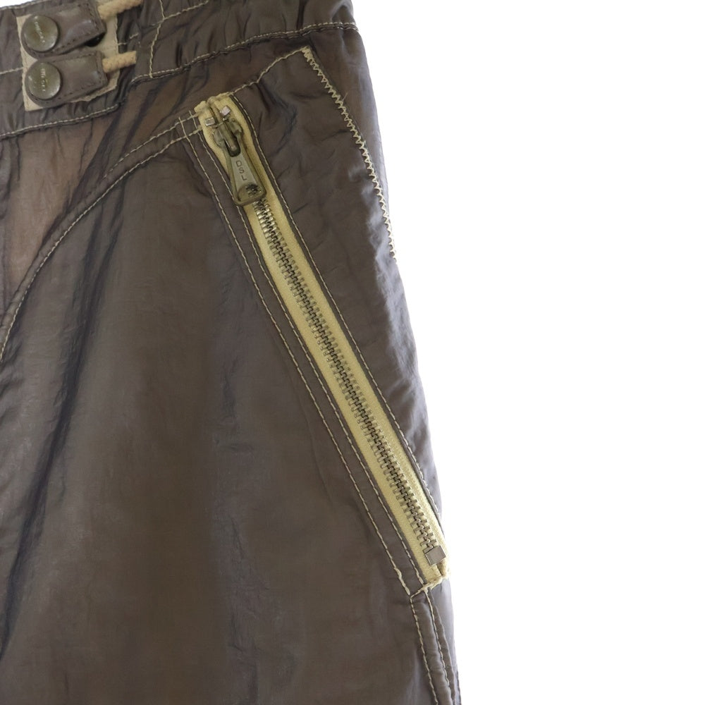 DIESEL(ディーゼル) P-U25 サイドジップ ナイロンジョガーパンツ ブラウン 0LCAW