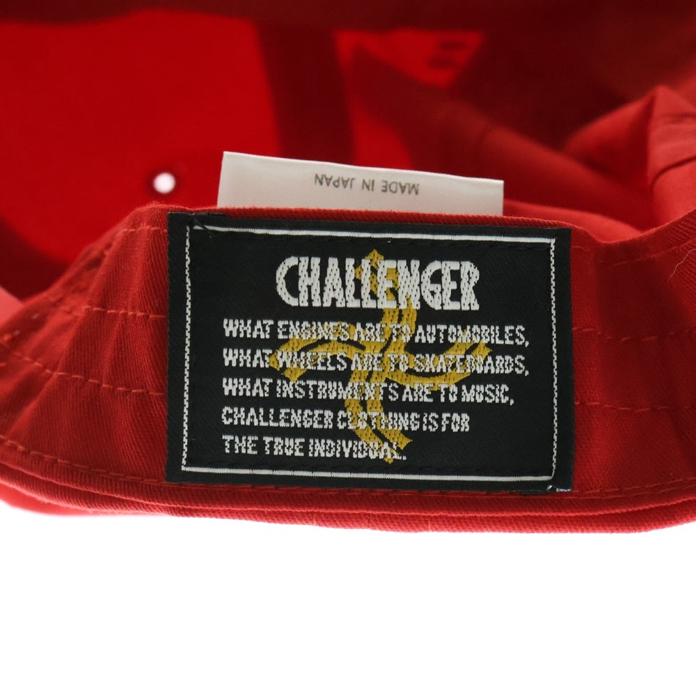 CHALLENGER(チャレンジャー) ×HAROSHI xBUDWEISER ×ハロシ ×バドワイザ- ロゴプリント ベースボールキャップ 帽子 レッド CLG BUD 025-004