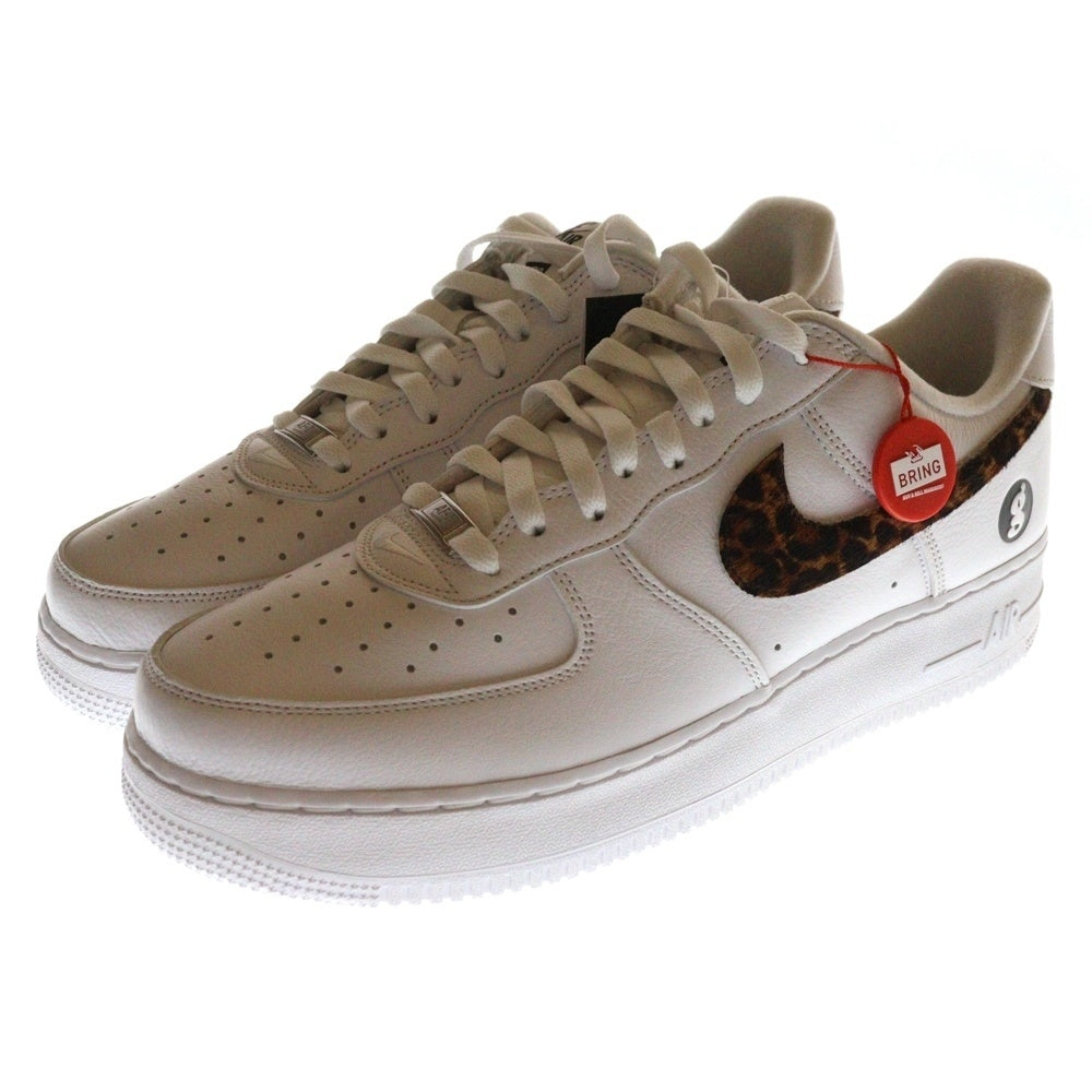 NIKE(ナイキ) 25SS ×SUPREME ×GOODENOUGH AIR FORCE1 LOW シュプリーム グッドイナフ レオパードロゴ ローカットスニーカー ホワイト US12/30cm IM3483-100