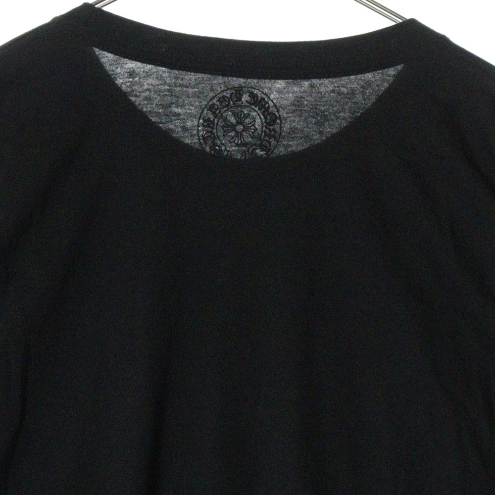 CHROME HEARTS(クロムハーツ) Neck Logo L/S Tee ネック ロゴ プリント長袖Tシャツ カットソー ブラック/イエロー
