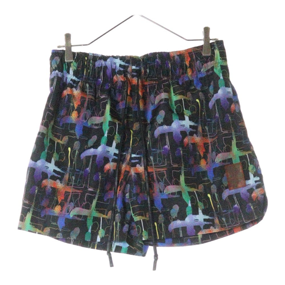 cvtvlist(カタリスト) Nylon Swim Shorts 総柄ナイロンハーフパンツ スイムショーツ ブラック 220160403