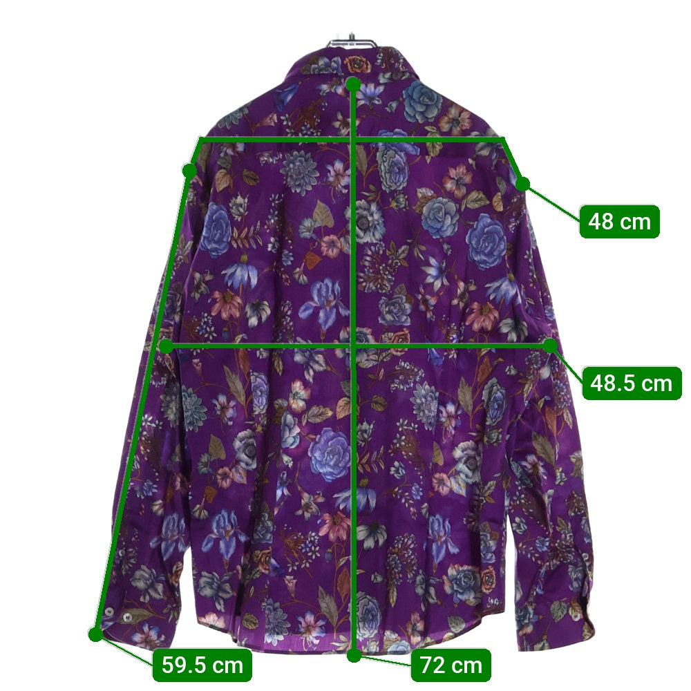 ETRO(エトロ) 花柄 長袖シャツ パープル 202-13190-5720