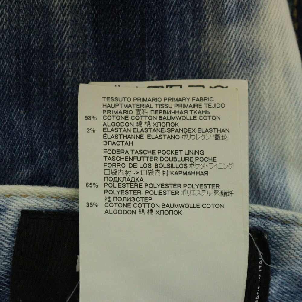 DSQUARED2(ディースクエアード) 19SS Cool Guy Jean ブリーチ加工 スキニーデニムパンツ インディゴ S74LB0485