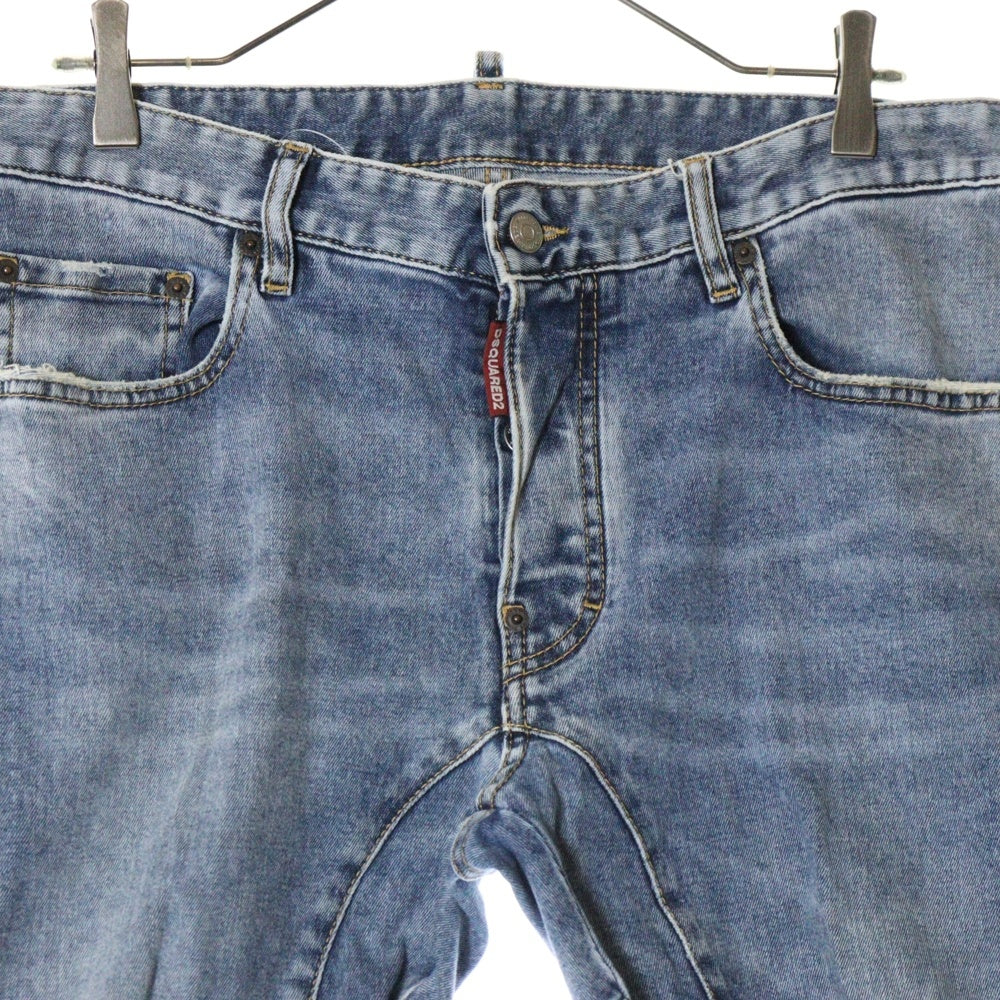 DSQUARED2(ディースクエアード) 19AW Tidy Biker Jean スキニーデニムパンツ インディゴ S74LB0570
