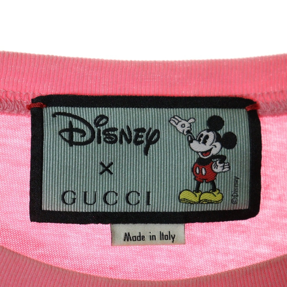 GUCCI(グッチ) ×Disney ディズニー プリント半袖Tシャツ ピンク 492347 XJB7W