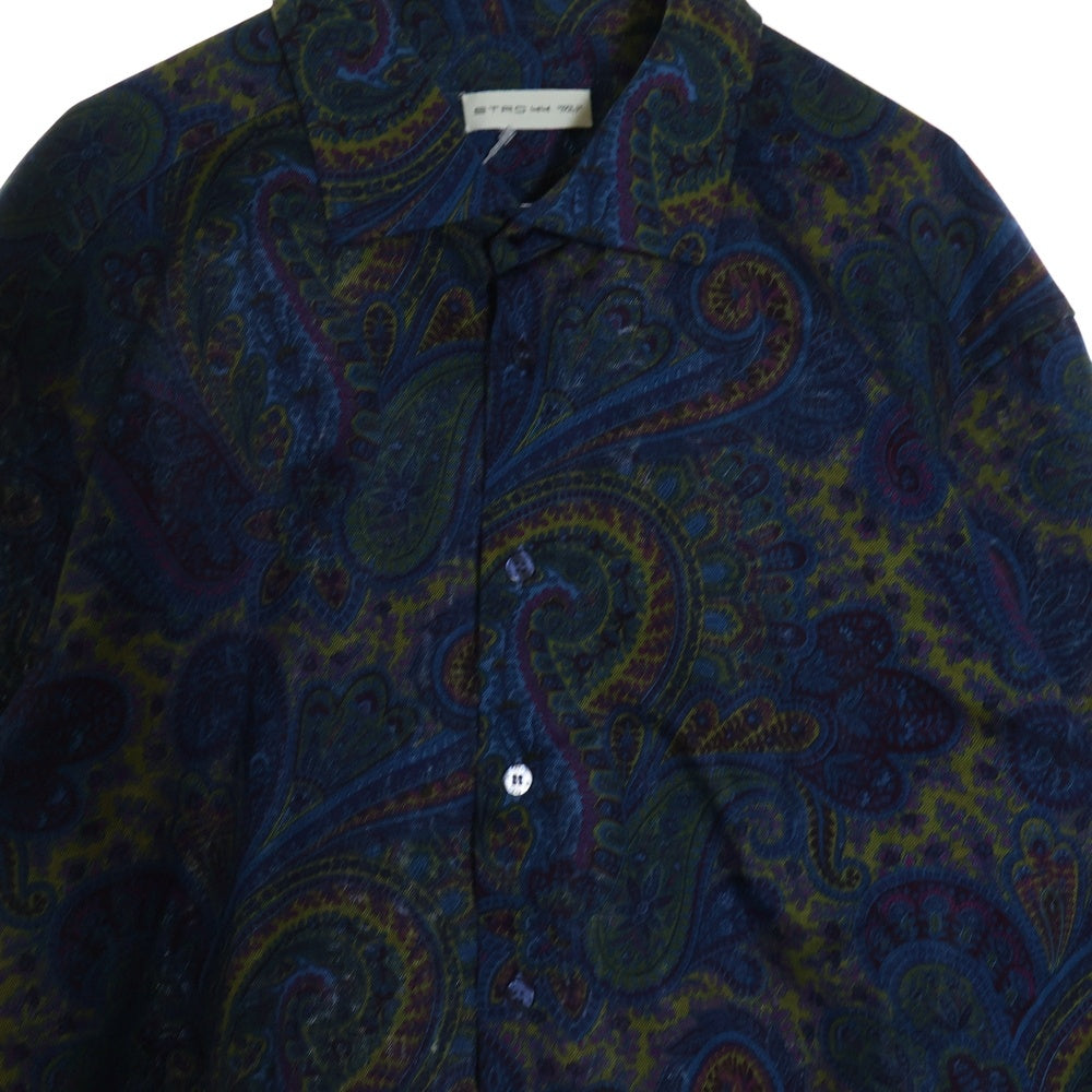ETRO(エトロ) ペイズリー柄 長袖シャツ ブルー 202-11451-5601