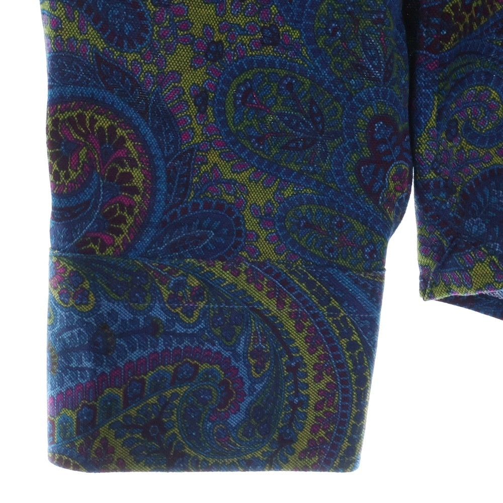 ETRO(エトロ) ペイズリー柄 長袖シャツ ブルー 202-11451-5601