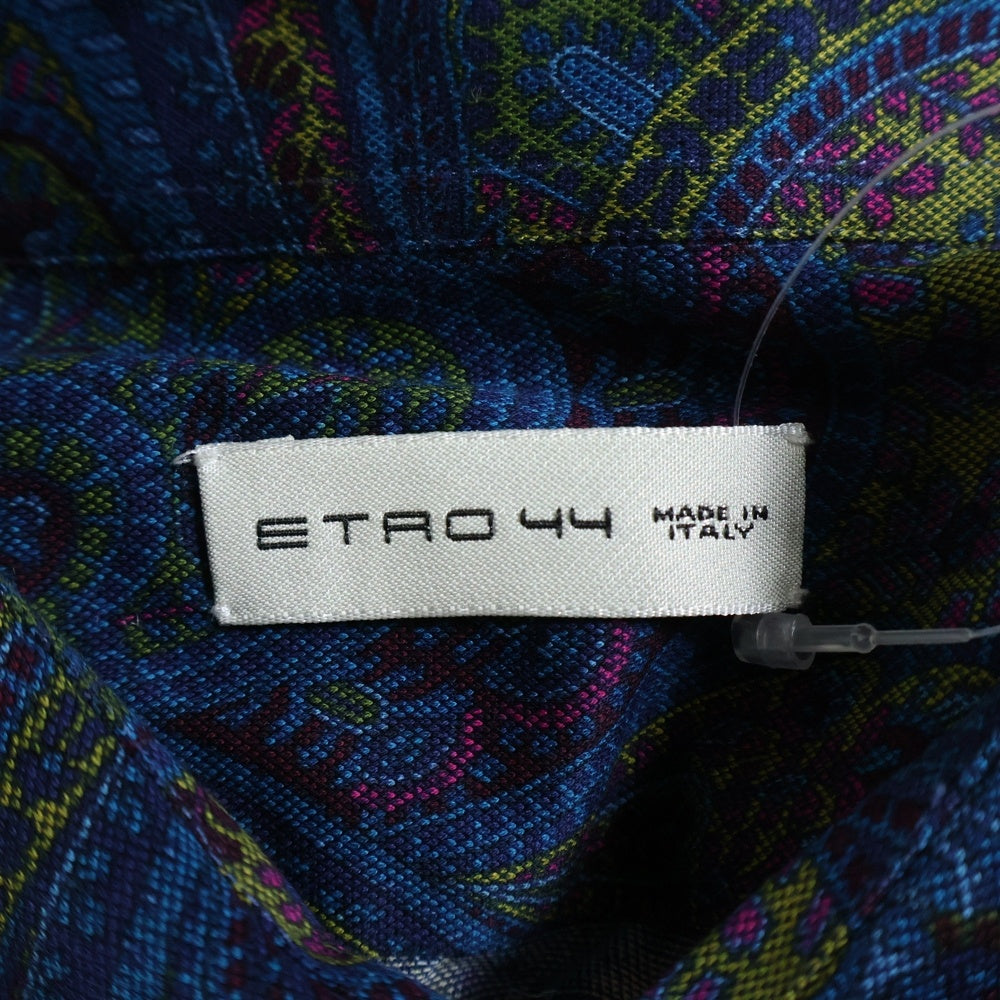 ETRO(エトロ) ペイズリー柄 長袖シャツ ブルー 202-11451-5601