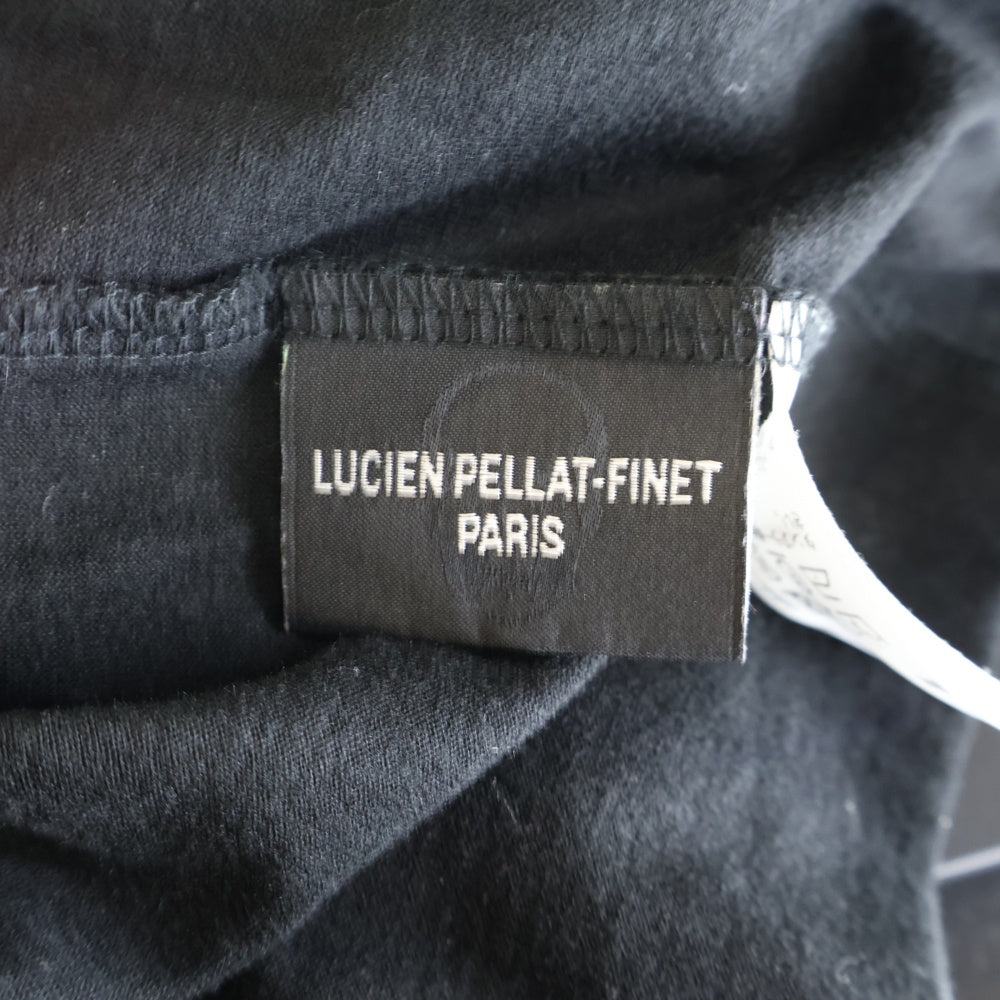 lucien pellat-finet(ルシアンペラフィネ) スカル総柄 半袖Tシャツ ブラック LPFT-001