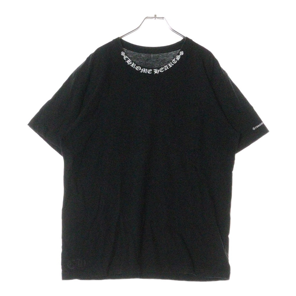 CHROME HEARTS(クロムハーツ) CH T-SHIRT ネックロゴ 半袖Tシャツ ブラック