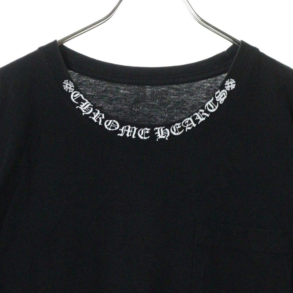CHROME HEARTS(クロムハーツ) CH T-SHIRT ネックロゴ 半袖Tシャツ ブラック