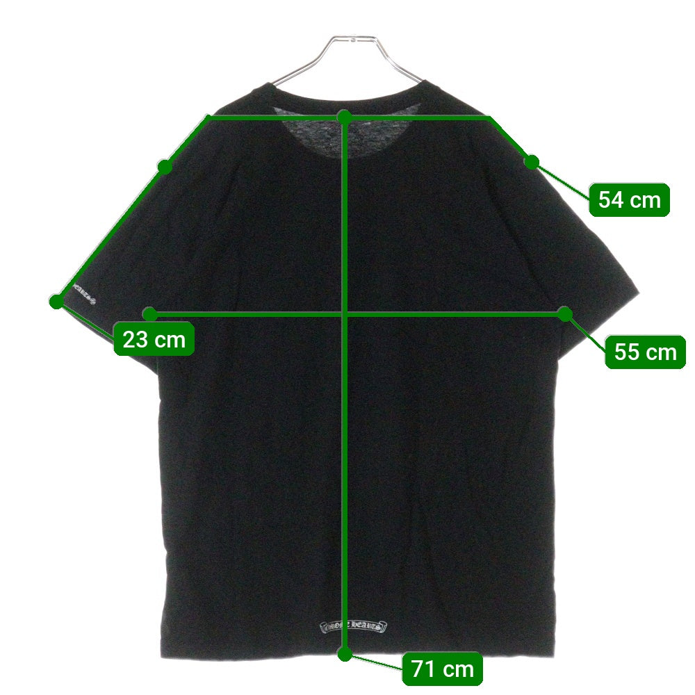 CHROME HEARTS(クロムハーツ) CH T-SHIRT ネックロゴ 半袖Tシャツ ブラック