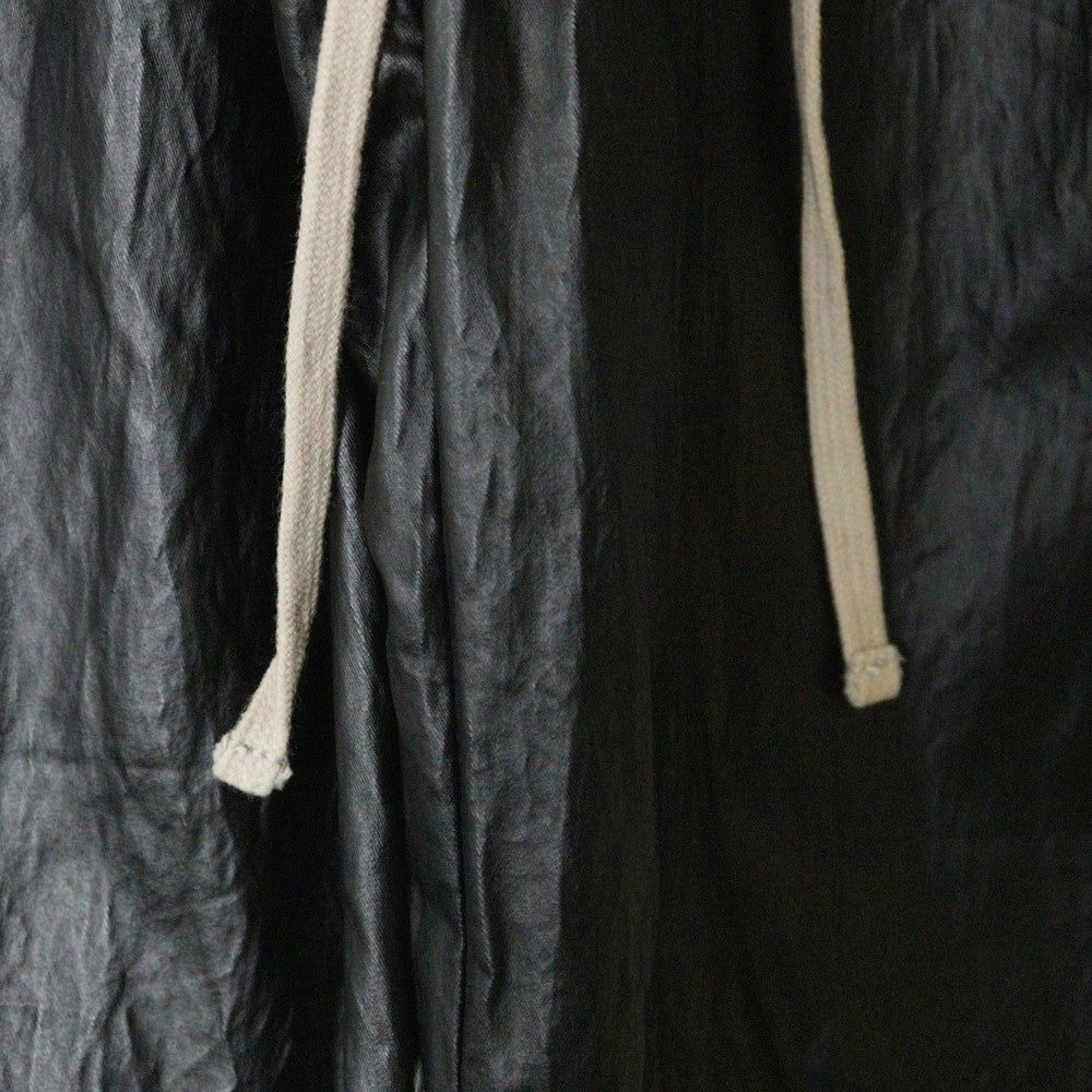 Danke Schon(ダンケシェーン) COATING TENCEL FLARE CARGO ナイロン フレアカーゴパンツ ブラック 25S-PTL016-DS