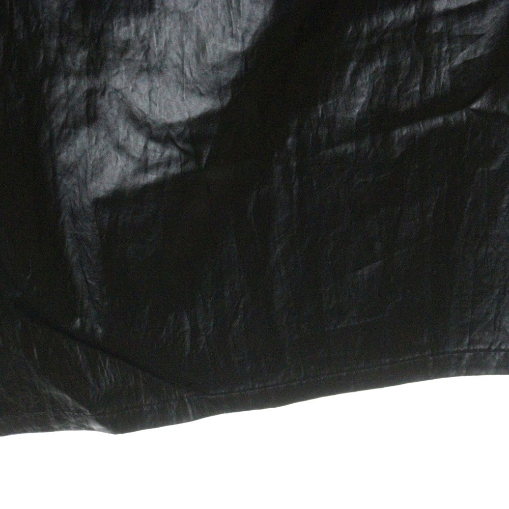 Danke Schon(ダンケシェーン) COATING TENCEL FLARE CARGO ナイロン フレアカーゴパンツ ブラック 25S-PTL016-DS