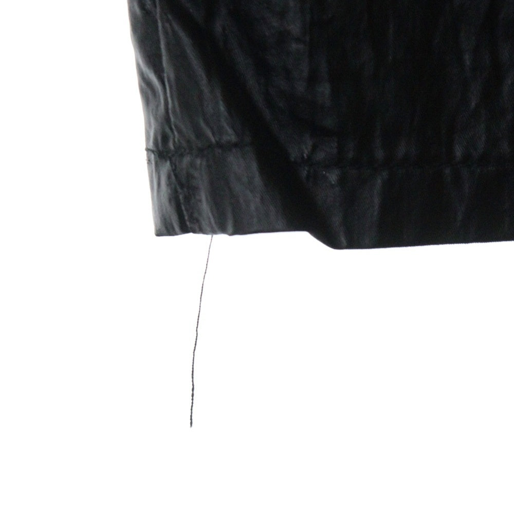 Danke Schon(ダンケシェーン) COATING TENCEL FLARE CARGO ナイロン フレアカーゴパンツ ブラック 25S-PTL016-DS