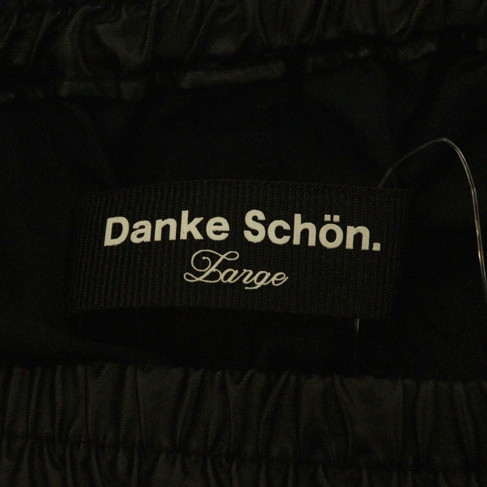Danke Schon(ダンケシェーン) COATING TENCEL FLARE CARGO ナイロン フレアカーゴパンツ ブラック 25S-PTL016-DS