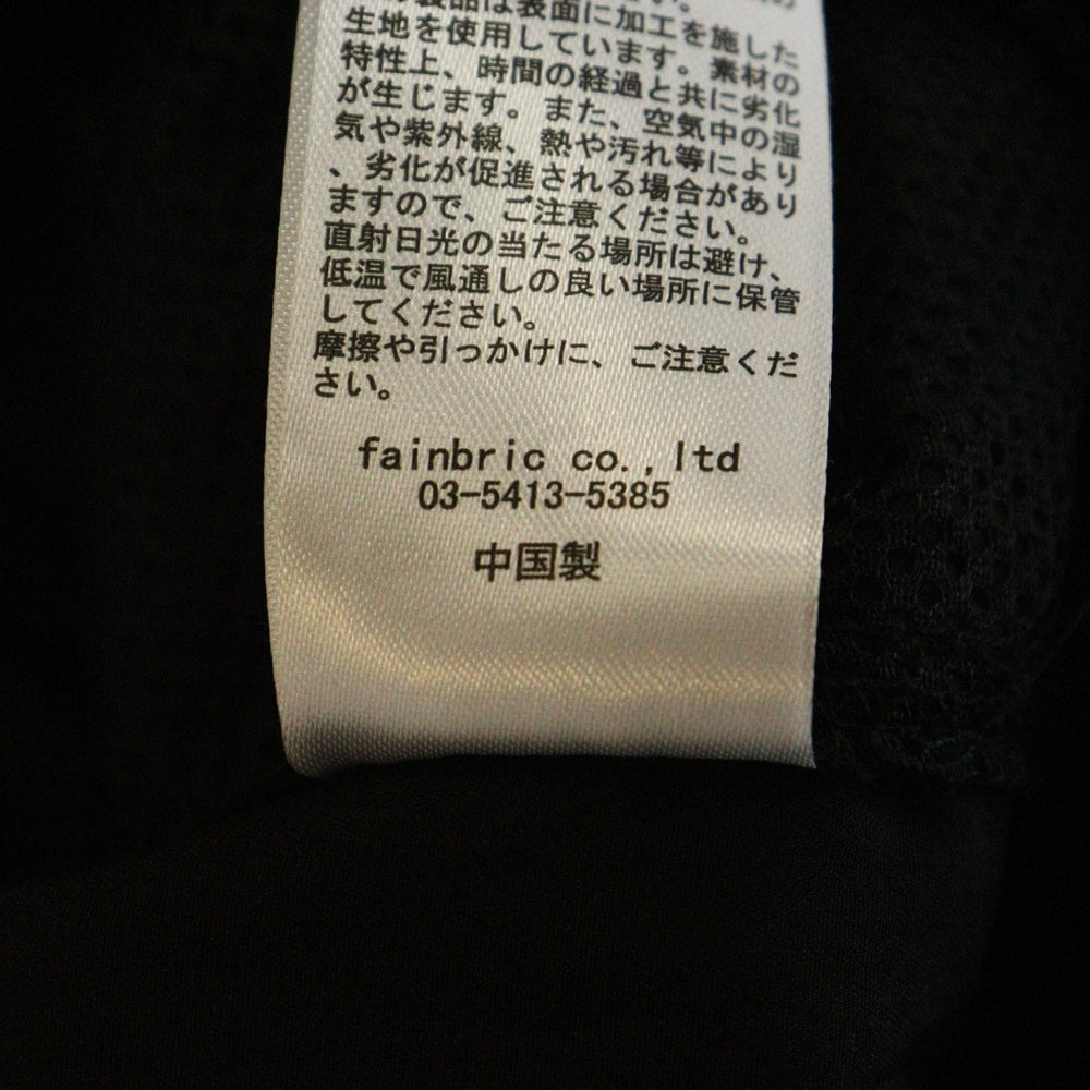 Danke Schon(ダンケシェーン) COATING TENCEL FLARE CARGO ナイロン フレアカーゴパンツ ブラック 25S-PTL016-DS