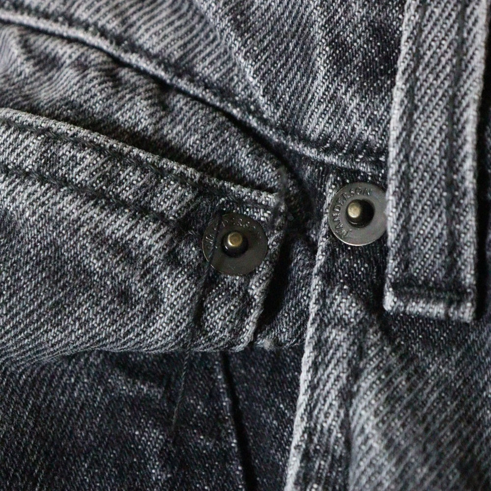 J.W.ANDERSON(ジェー ダブリュー アンダーソン) Double Waistband Denim Pants レイヤードデニムパンツ バケットデニムパンツ グレー レディース DT0056PG1195929