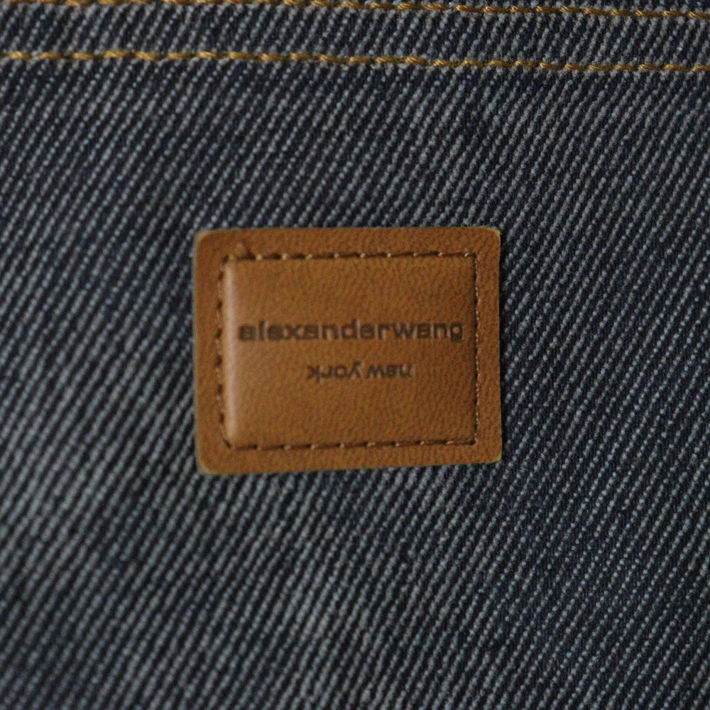 ALEXANDER WANG(アレキサンダーワン) Low Rise Bowed Gusset Jean 総柄デニムパンツ インディゴ レディース 4DC1254595