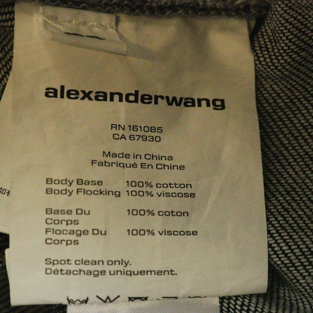 ALEXANDER WANG(アレキサンダーワン) Low Rise Bowed Gusset Jean 総柄デニムパンツ インディゴ レディース 4DC1254595