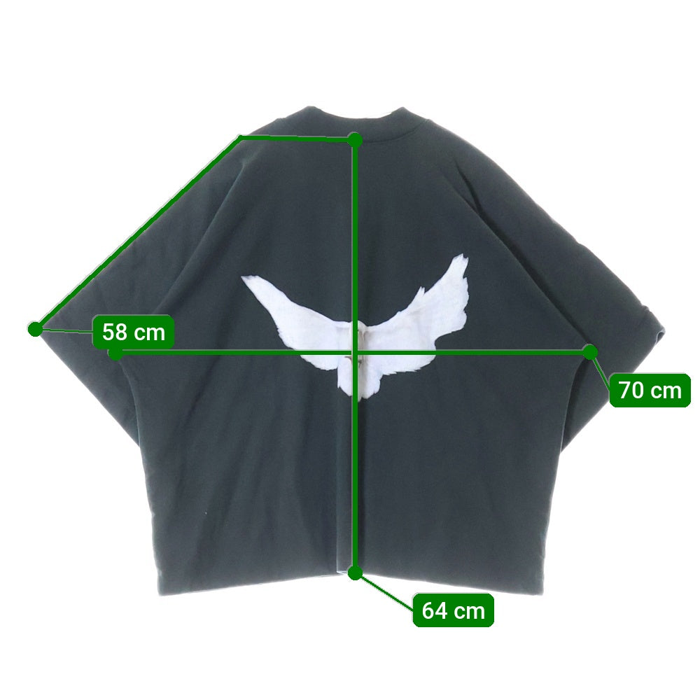 Yeezy Gap Engineered by Balenciaga(イージー ギャップ エンジニアードバイ バレンシアガ) プリントデザイン オーバーサイズ 半袖Tシャツ カットソー ブラック