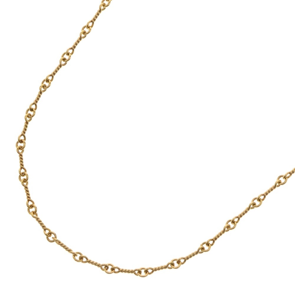 CHROME HEARTS(クロムハーツ) 22K NECKCHAIN T20 ツイストチェーンネックレス 20inch ゴールド BCA015