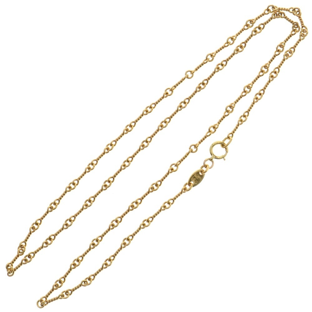 CHROME HEARTS(クロムハーツ) 22K NECKCHAIN T20 ツイストチェーンネックレス 20inch ゴールド BCA015