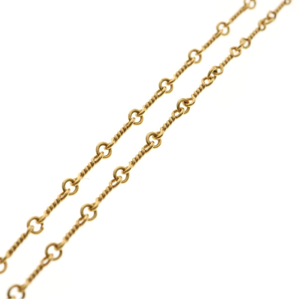 CHROME HEARTS(クロムハーツ) 22K NECKCHAIN T20 ツイストチェーンネックレス 20inch ゴールド BCA015