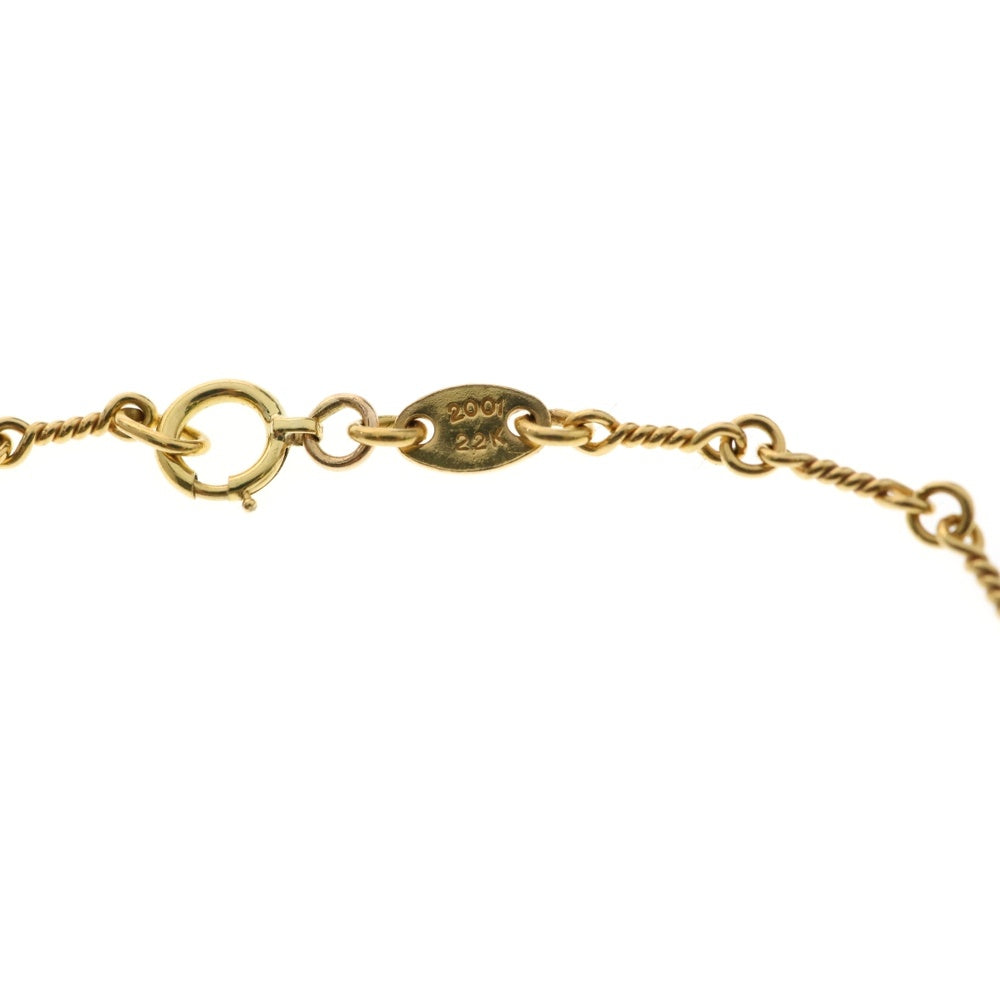 CHROME HEARTS(クロムハーツ) 22K NECKCHAIN T20 ツイストチェーンネックレス 20inch ゴールド BCA015