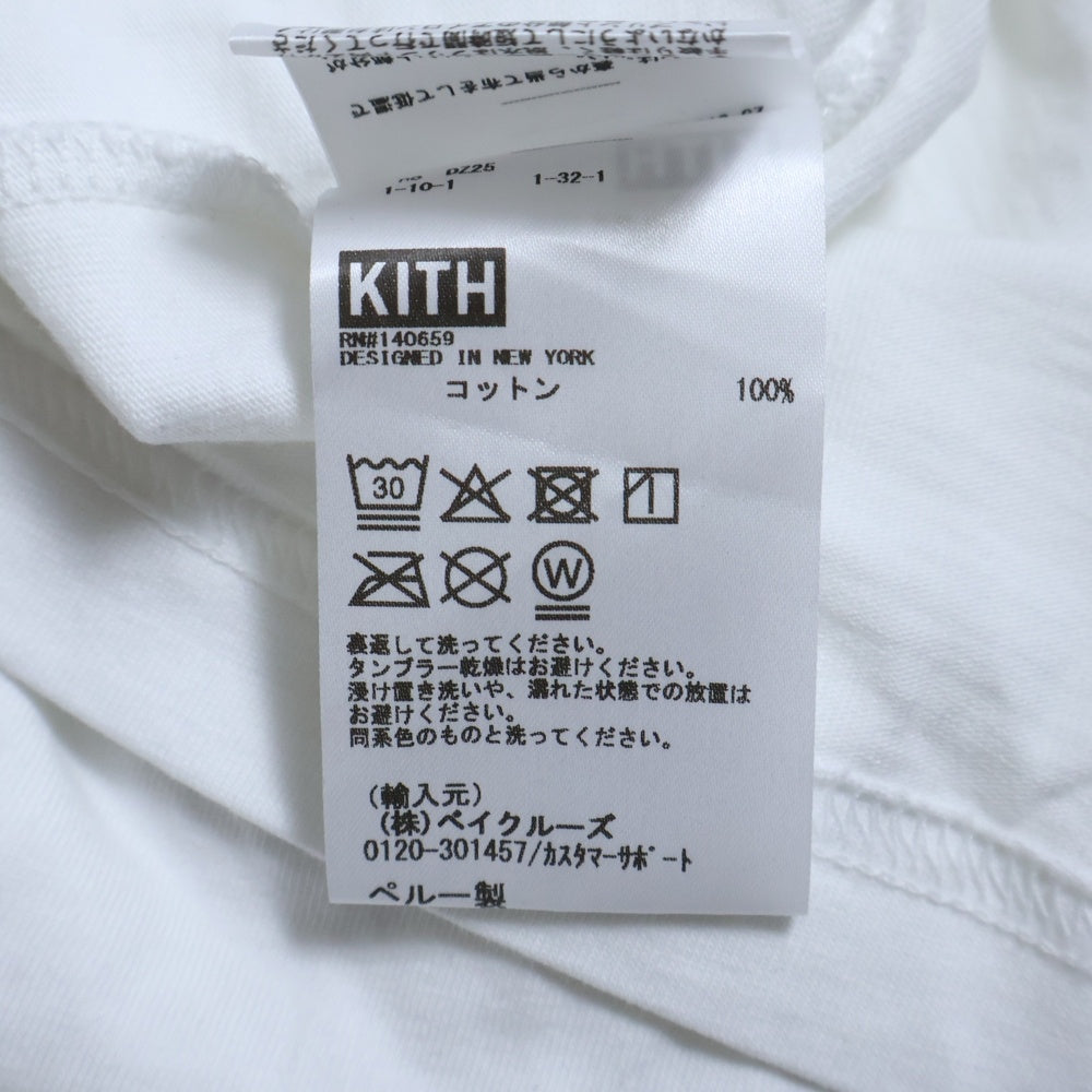 KITH(キス) 25SS x Scarface Just Us Tee×スカーフェイスコラボ フロントフォトプリント半袖Tシャツ ホワイト