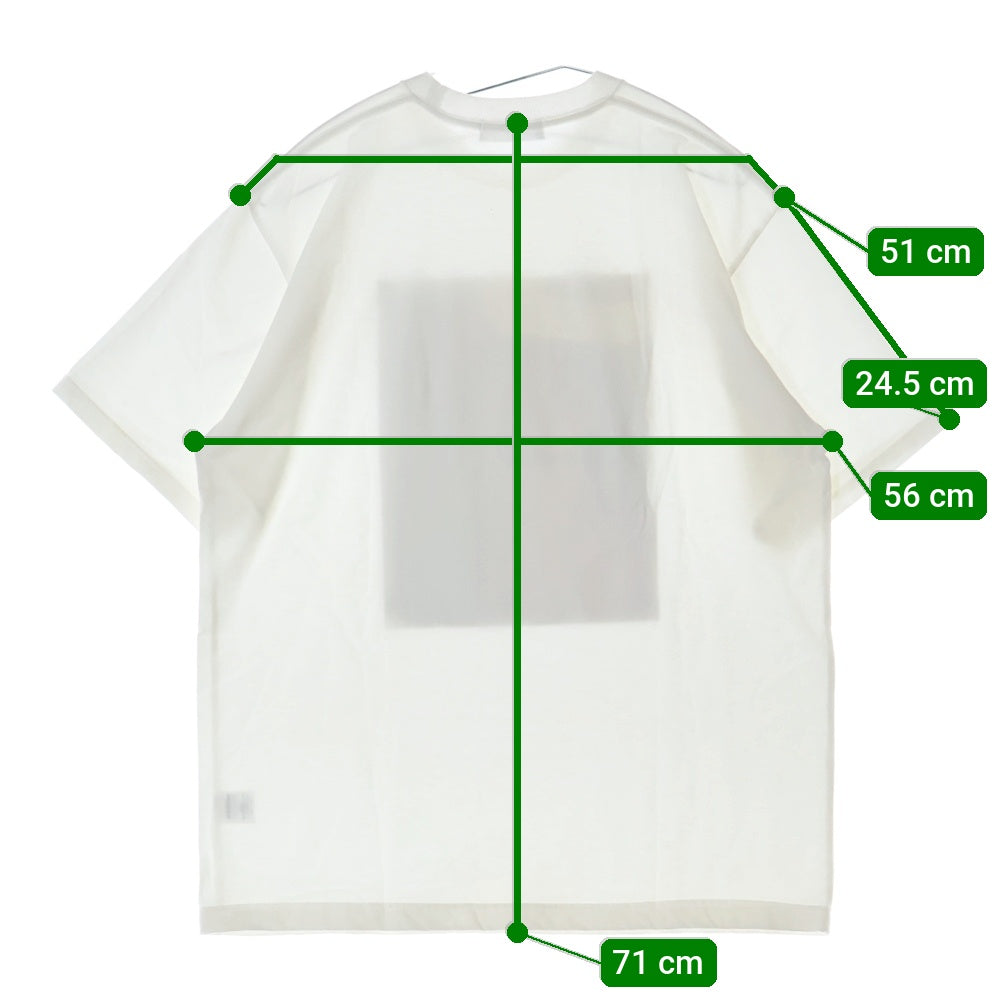 GOD SELECTION XXX(ゴッドセレクショントリプルエックス) フロントフォトプリント 半袖Tシャツ カットソー ホワイト