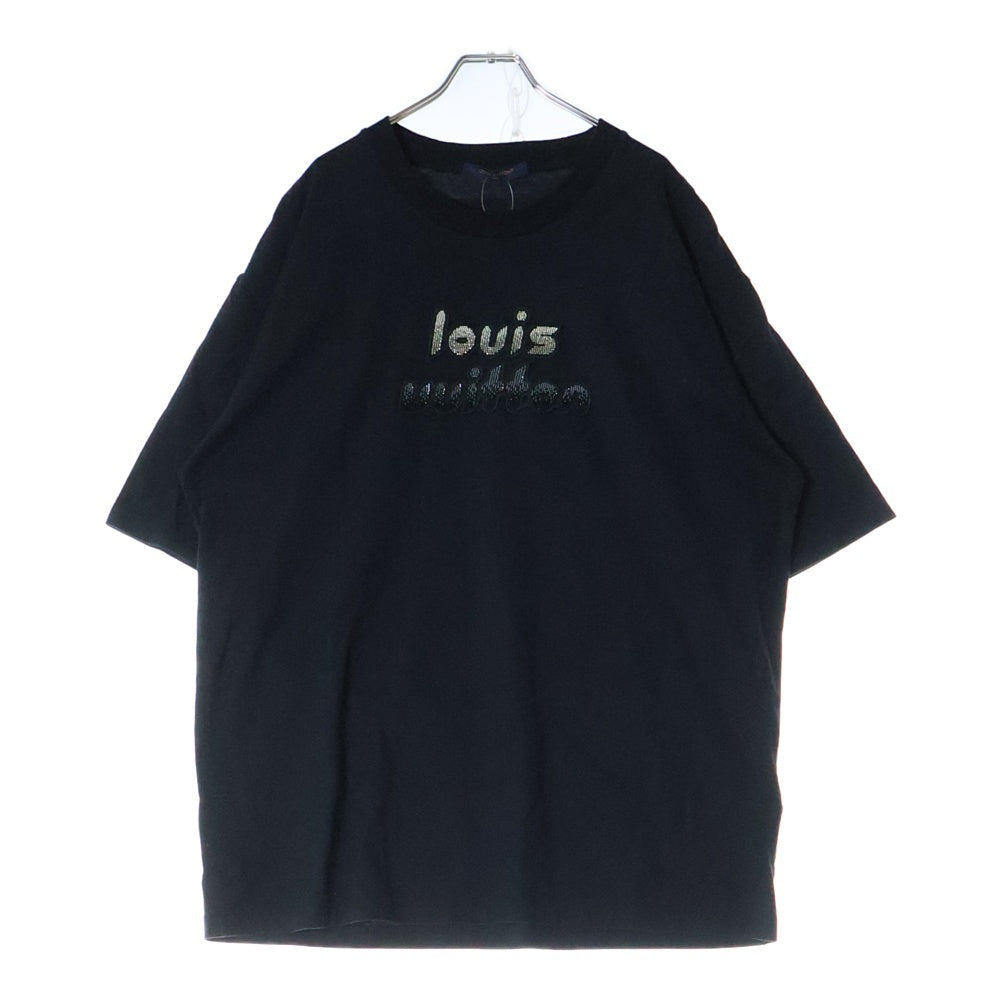 LOUIS VUITTON(ルイヴィトン) 23AW エンブロイダードビーズ 半袖Tシャツ カットソー ブラック RM232M NPG HPY86W