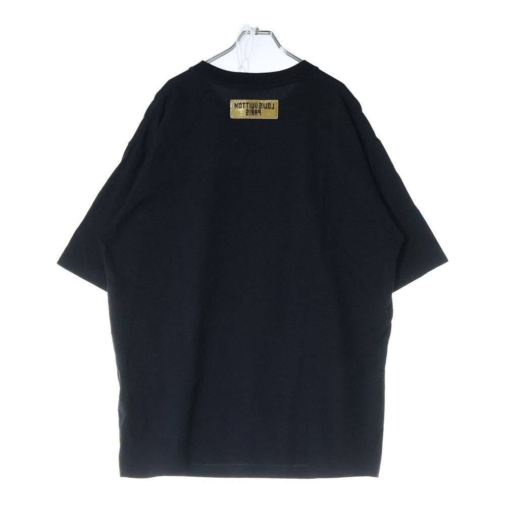 LOUIS VUITTON(ルイヴィトン) 23AW エンブロイダードビーズ 半袖Tシャツ カットソー ブラック RM232M NPG HPY86W