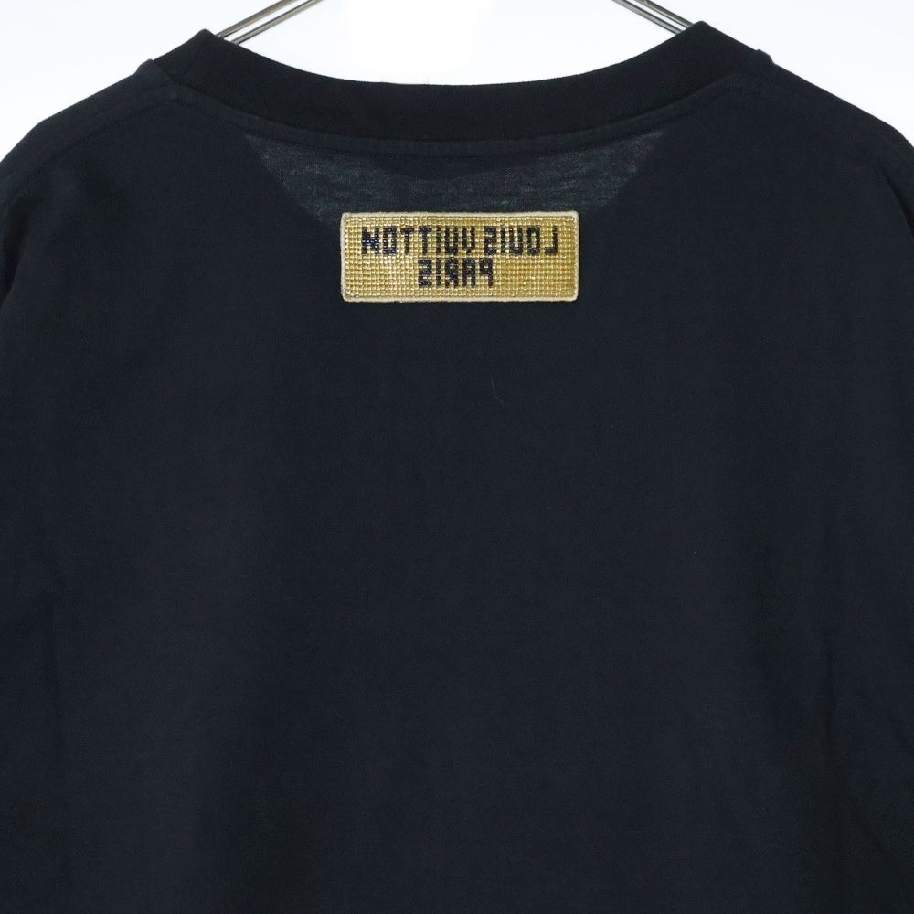 LOUIS VUITTON(ルイヴィトン) 23AW エンブロイダードビーズ 半袖Tシャツ カットソー ブラック RM232M NPG HPY86W