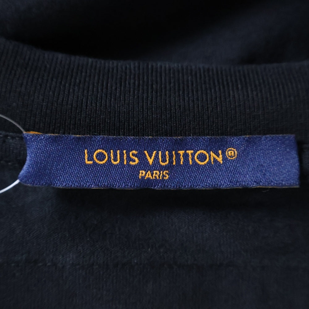 LOUIS VUITTON(ルイヴィトン) 23AW エンブロイダードビーズ 半袖Tシャツ カットソー ブラック RM232M NPG HPY86W