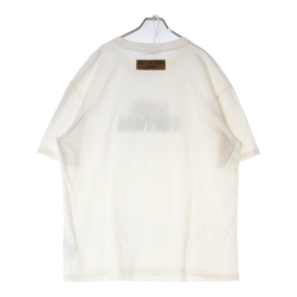 LOUIS VUITTON(ルイヴィトン) 23AW エンブロイダード ビーズ装飾 半袖Tシャツ カットソー ホワイト RM232M NPG HPY35W