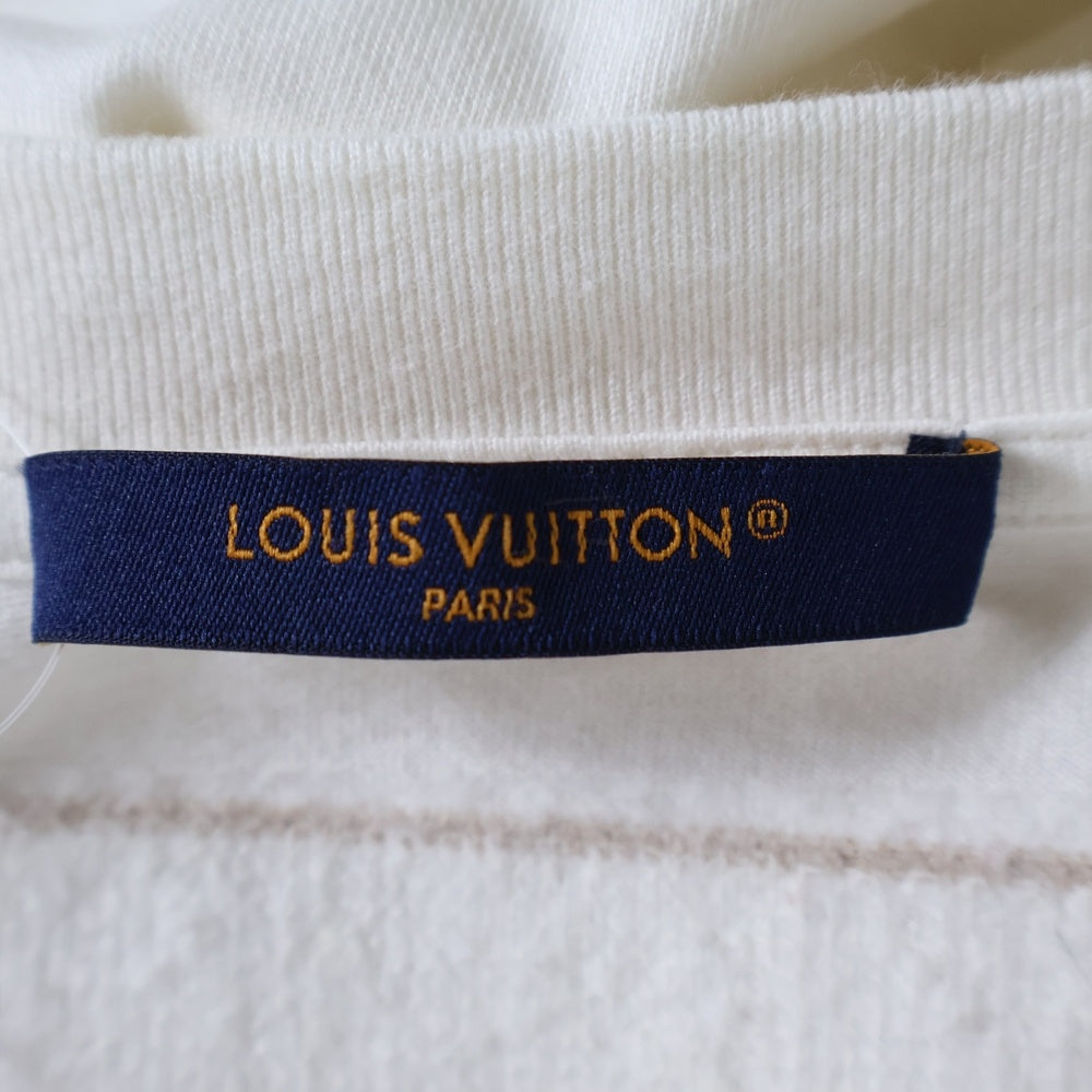 LOUIS VUITTON(ルイヴィトン) 23AW エンブロイダード ビーズ装飾 半袖Tシャツ カットソー ホワイト RM232M NPG HPY35W