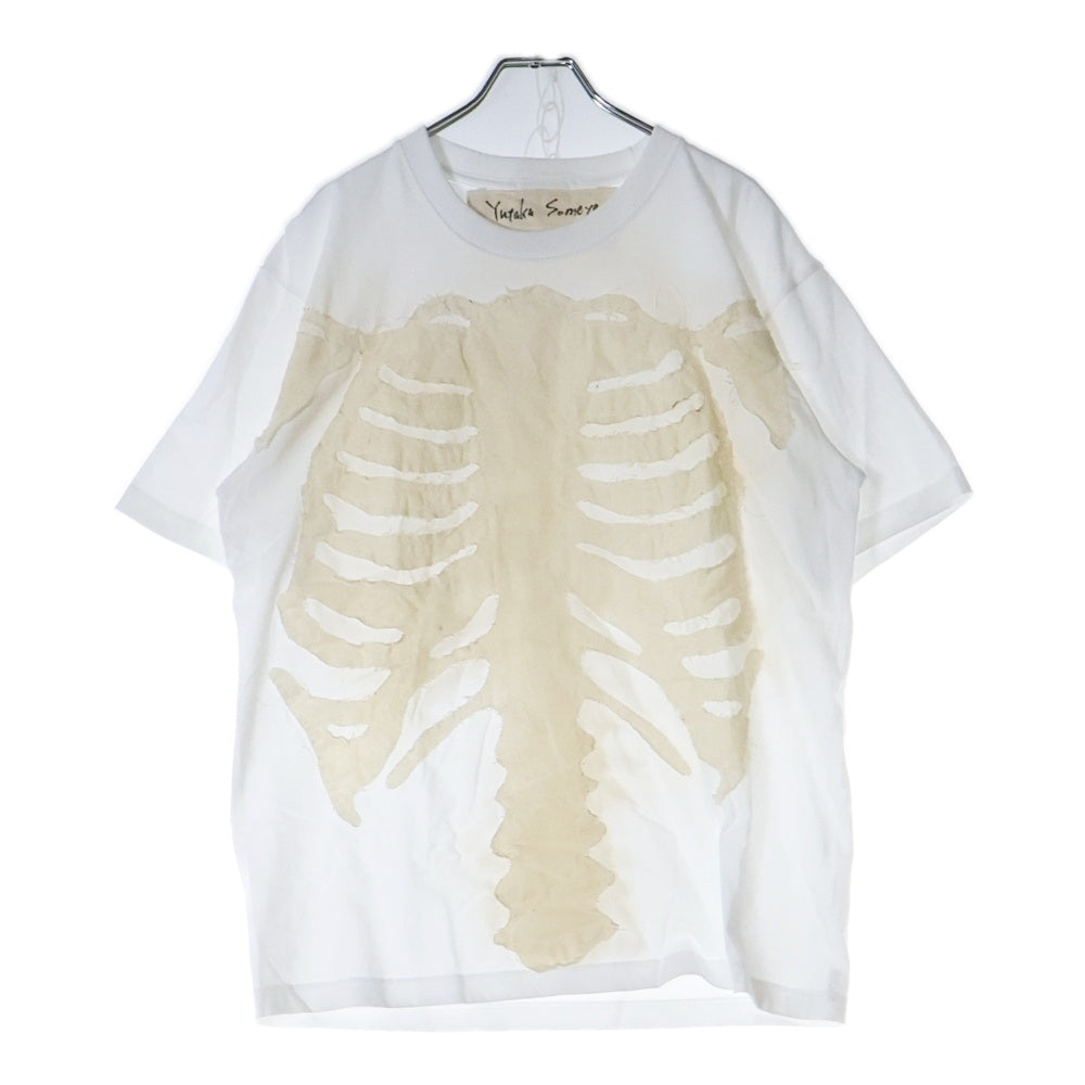 YUTAKA SOMEYA(ユタカソメヤ) BONE TEE ボーン 半袖Tシャツ カットソー ホワイト