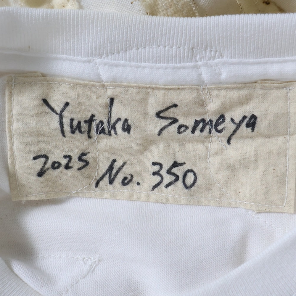 YUTAKA SOMEYA(ユタカソメヤ) BONE TEE ボーン 半袖Tシャツ カットソー ホワイト